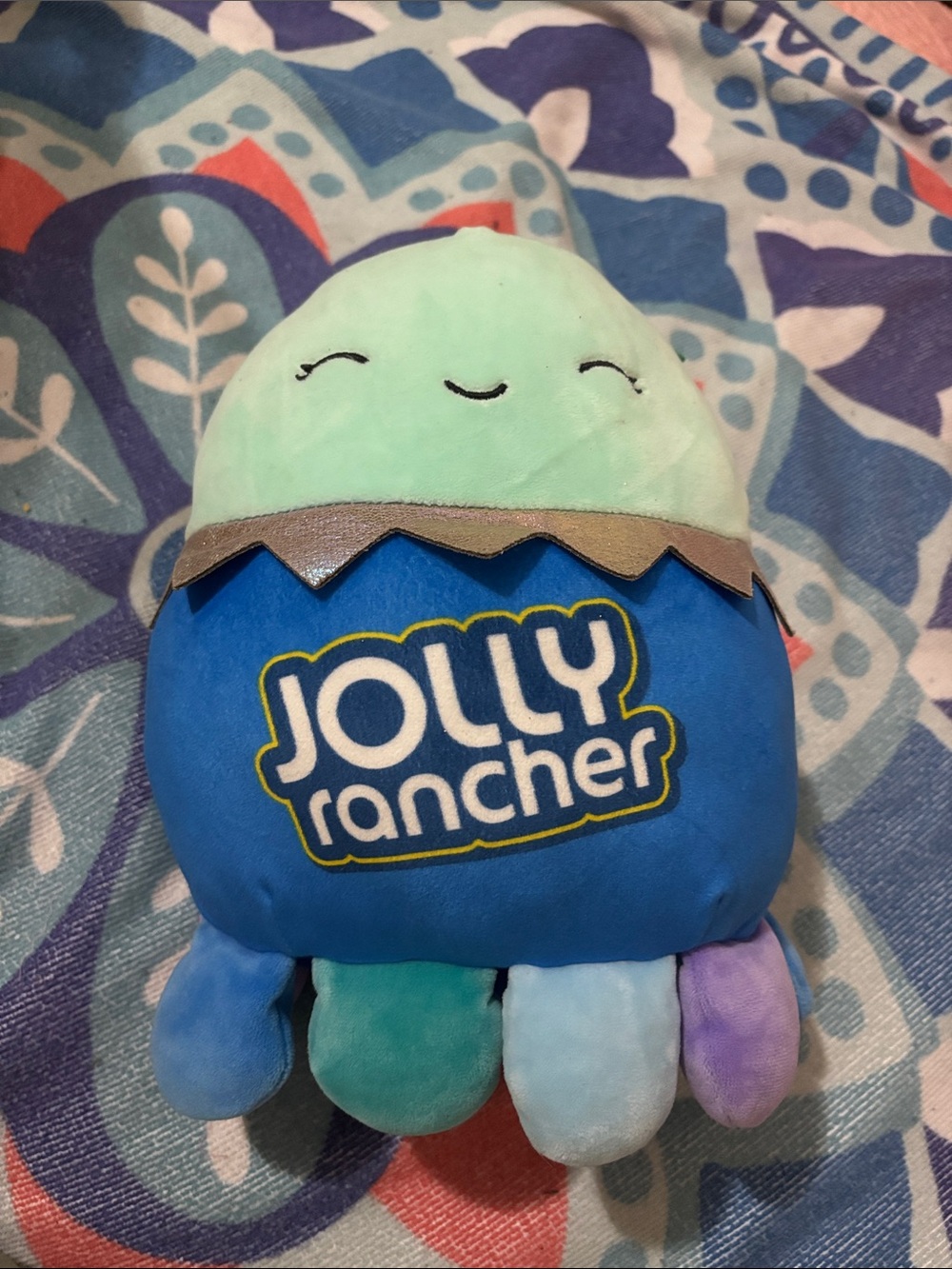Jolly Rancher Plush Octopus - Blue & Mint